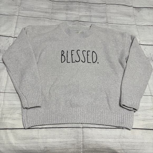 Rae Dunn Blessed Womens Size XL Lightweight Sweater - Picture 1 of 7